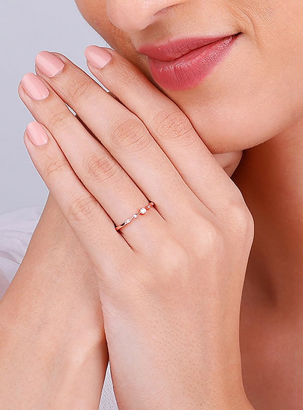 GIVA Sterling Silver Flamme Finger Ring