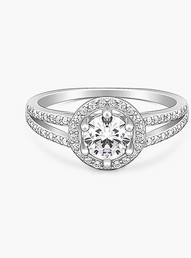 GIVA Embellished Sterling Silver Ring