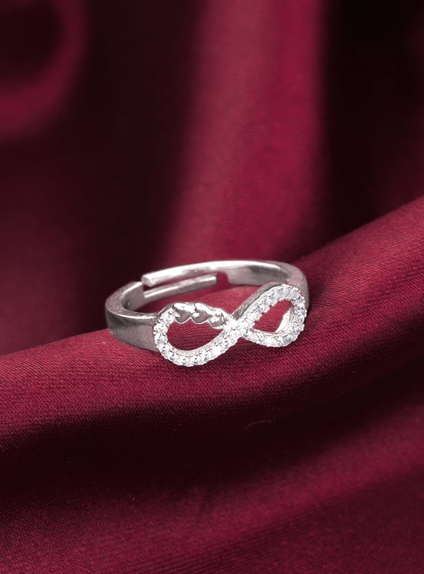 GIVA Sterling Silver Infinity Heart Ring