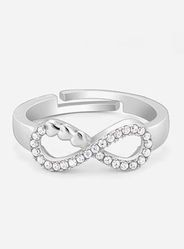GIVA Sterling Silver Infinity Heart Ring