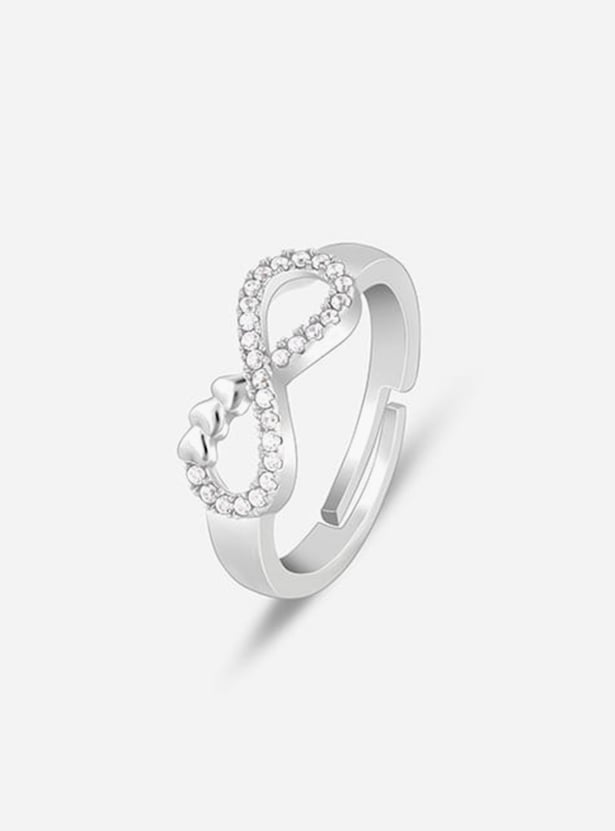 GIVA Sterling Silver Infinity Heart Ring