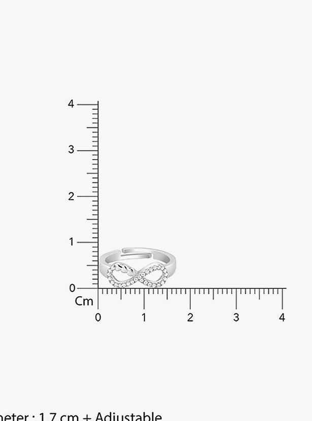 GIVA Sterling Silver Infinity Heart Ring