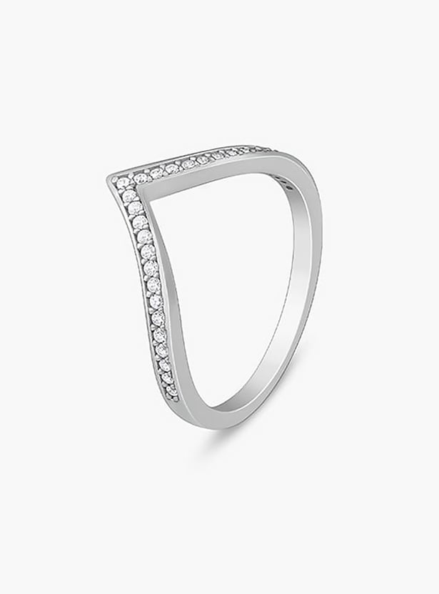 GIVA Sterling Silver Embellished Ring