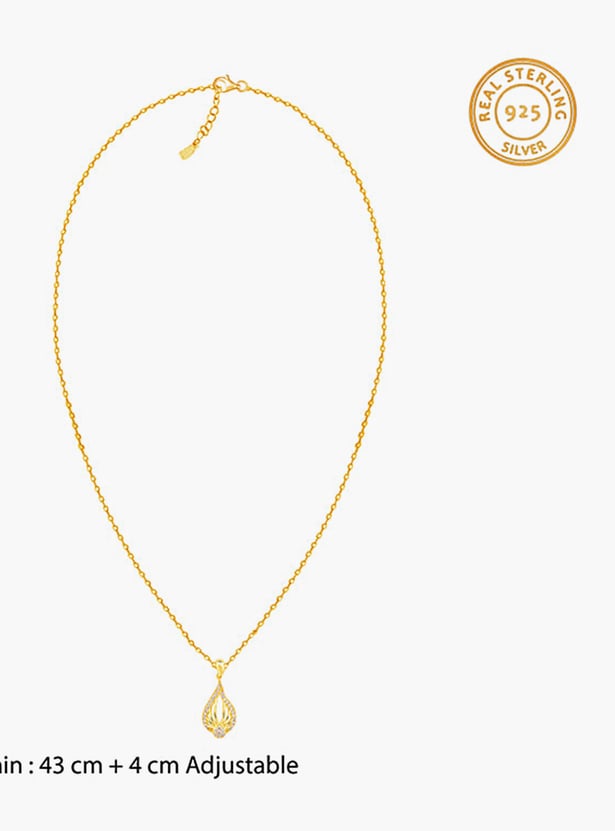 GIVA Sterling Sliver Glint Pendant with Chain