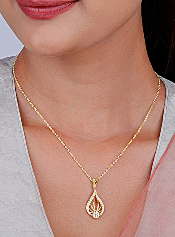 GIVA Sterling Sliver Glint Pendant with Chain