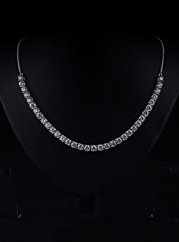 GIVA Sterling Sliver Solitaire Necklace