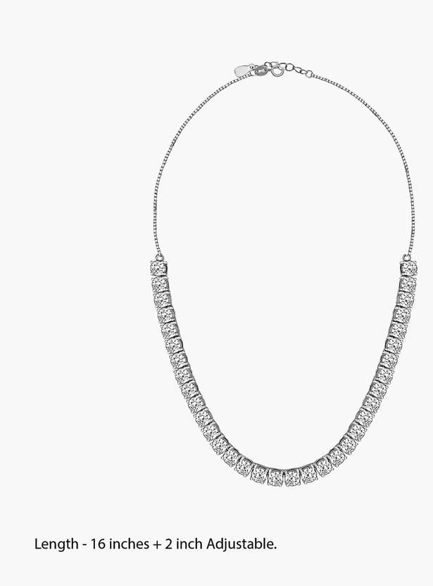 GIVA Sterling Sliver Solitaire Necklace