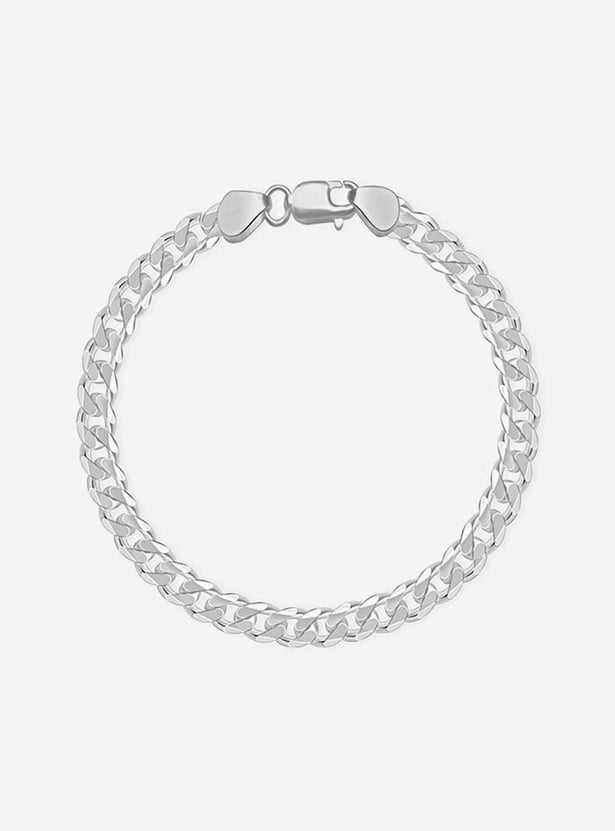 GIVA Sterling Silver Curb Chain Bracelet