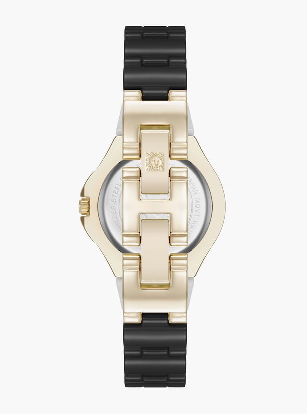 ANNE KLEIN Diamond Encrusted Analog Watch - AK5112GPBK