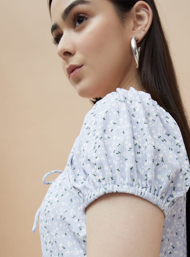 GINGER Floral Print A-Line Dress