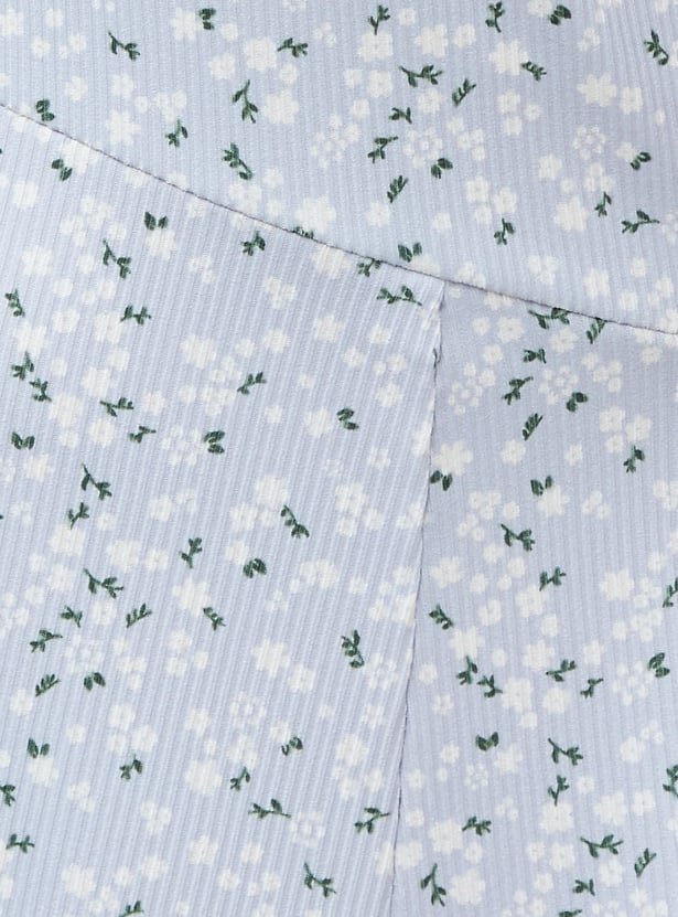 GINGER Floral Print A-Line Dress