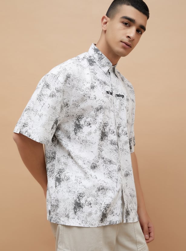 FORCA QRK Printed Regular Fit Shirt