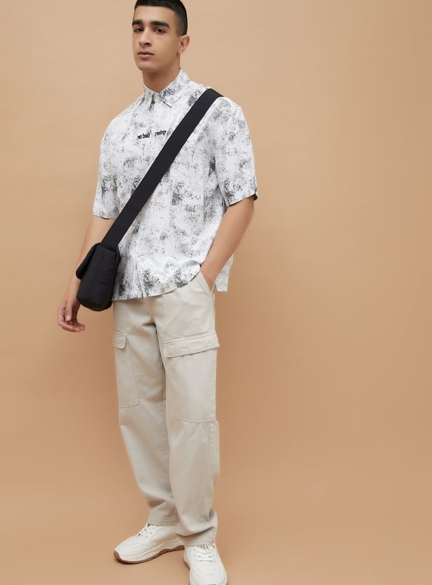 FORCA QRK Printed Regular Fit Shirt