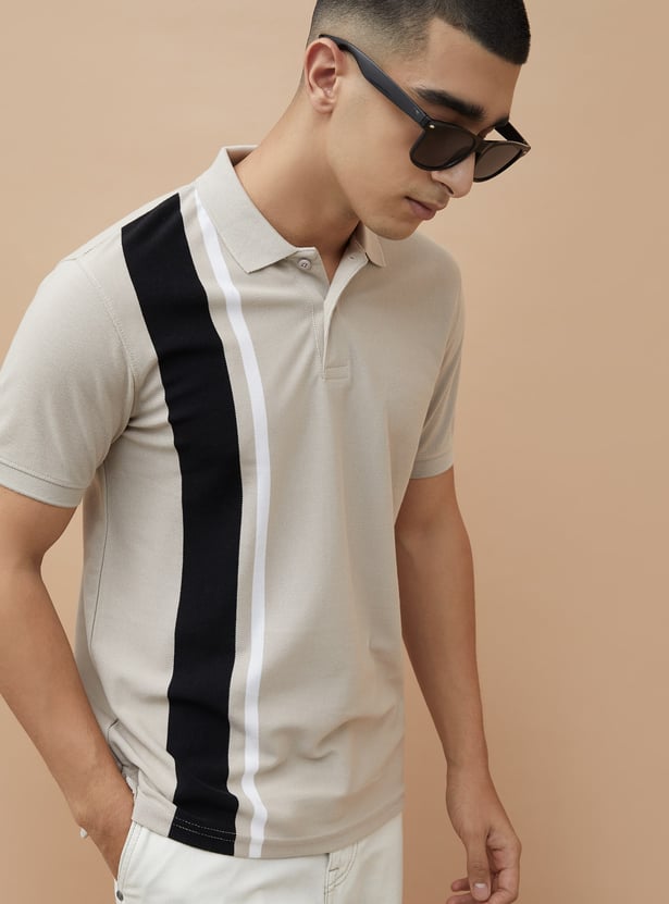 FAME FOREVER Colourblock Polo T-shirt