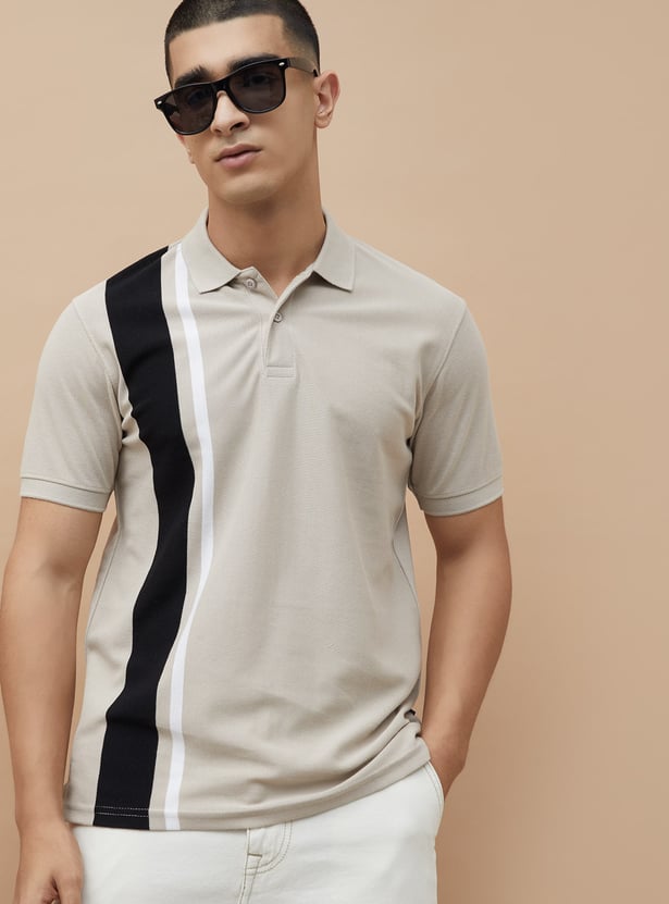 FAME FOREVER Colourblock Polo T-shirt