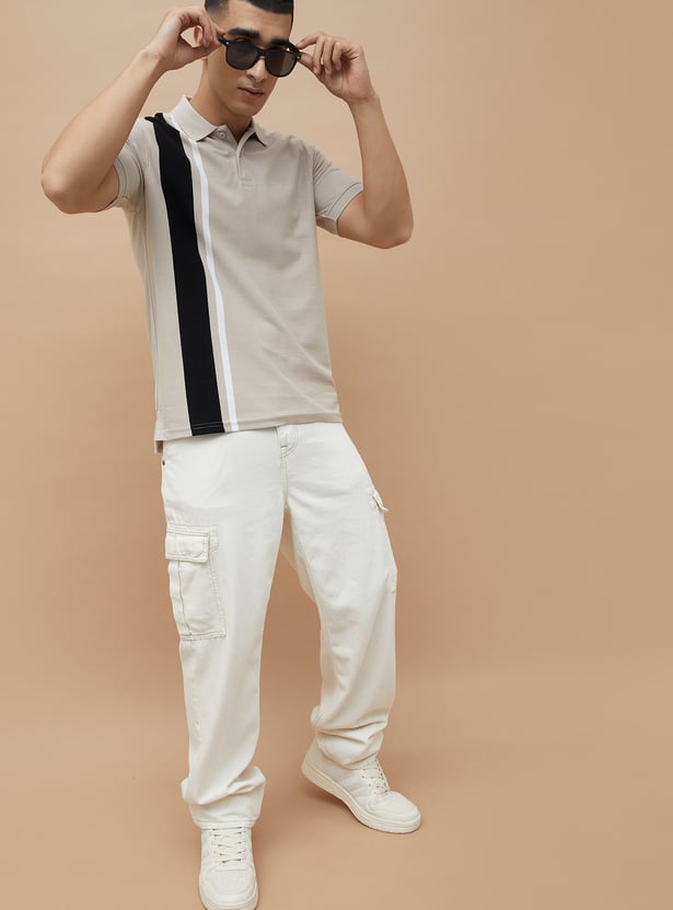 FAME FOREVER Colourblock Polo T-shirt