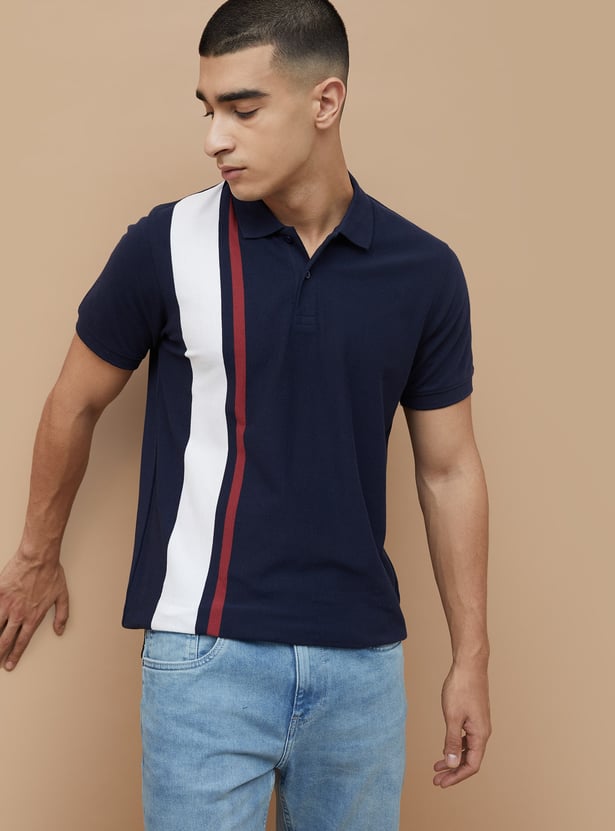 FAME FOREVER Colourblock Polo T-shirt