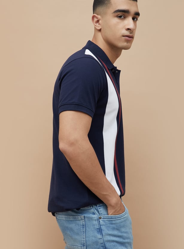 FAME FOREVER Colourblock Polo T-shirt