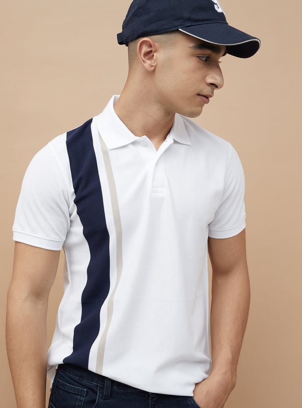 FAME FOREVER Colourblock Polo T-shirt
