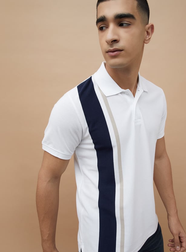 FAME FOREVER Colourblock Polo T-shirt