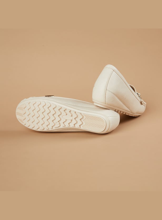 CODE Textured Wedge Loafers