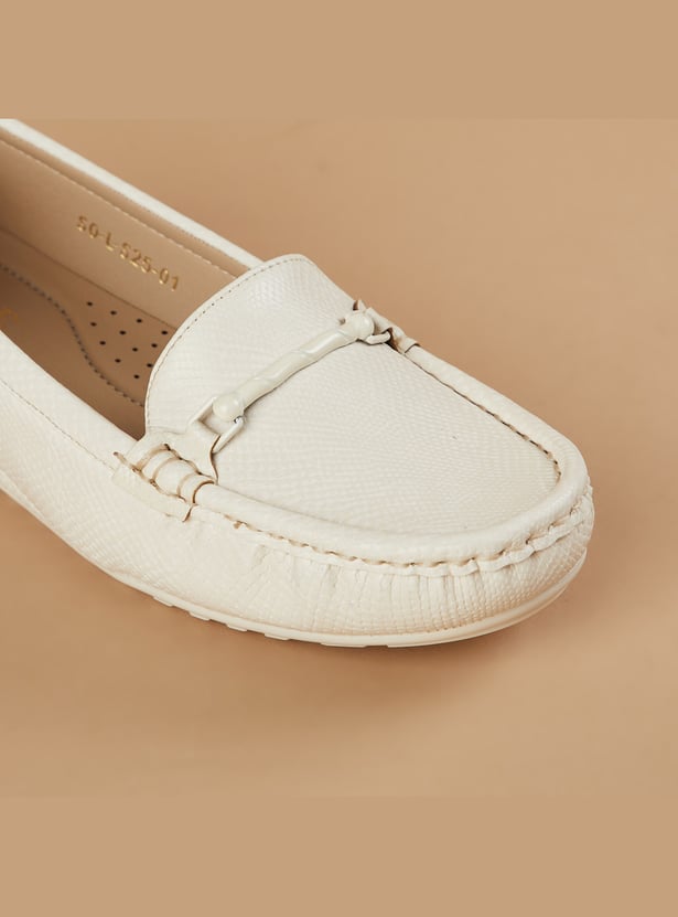 CODE Textured Wedge Loafers