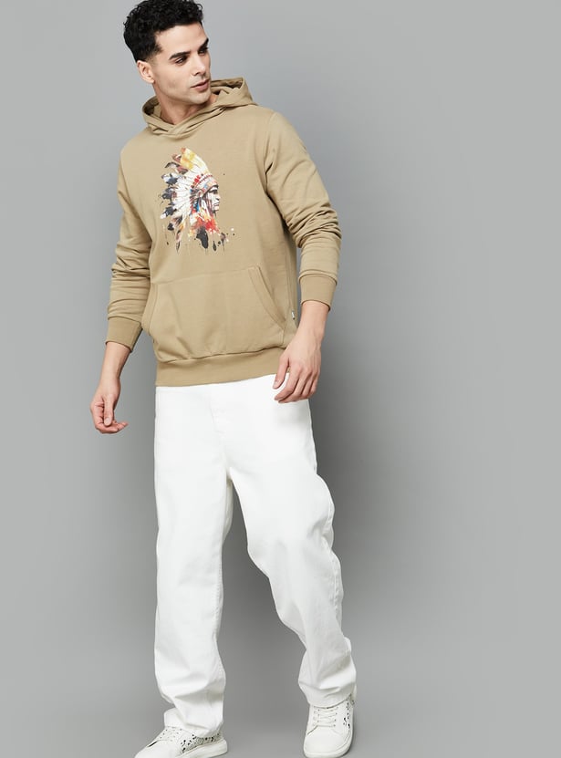 FAHRENHEIT Aztec Print Hooded Sweatshirt