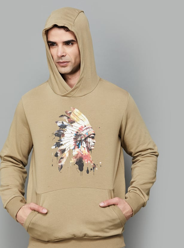 FAHRENHEIT Aztec Print Hooded Sweatshirt