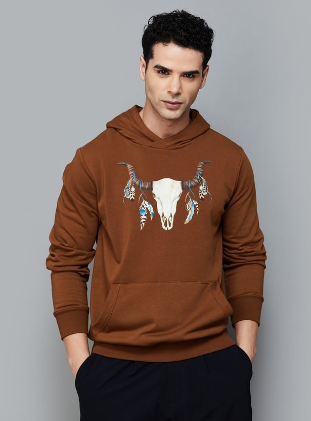 FAHRENHEIT Printed Hooded Sweatshirt