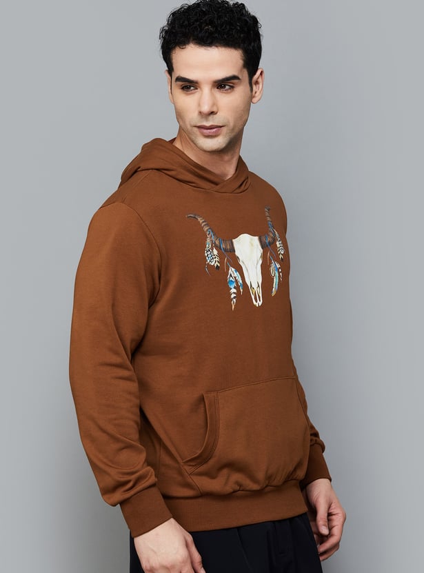 FAHRENHEIT Printed Hooded Sweatshirt