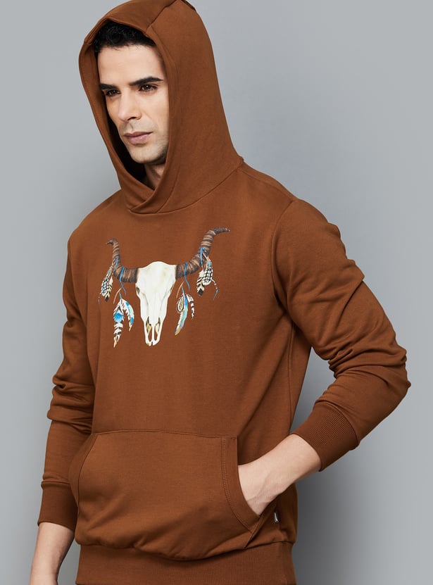 FAHRENHEIT Printed Hooded Sweatshirt