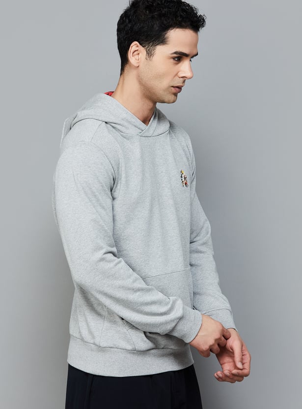 FAHRENHEIT Solid Hooded Sweatshirt