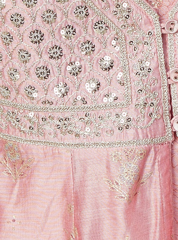 MELANGE Embriodered Kalidar Kurta Set