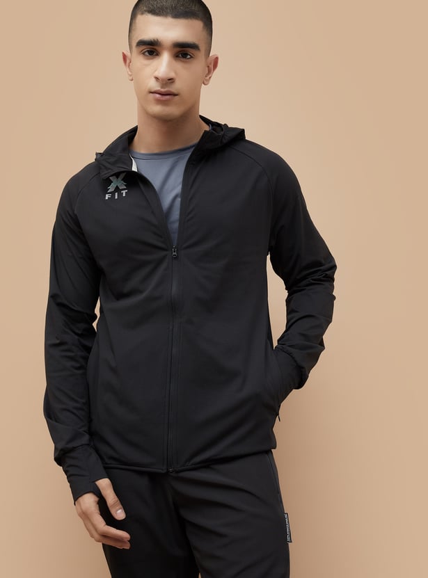 KAPPA Textured Hooded Sweatshirt