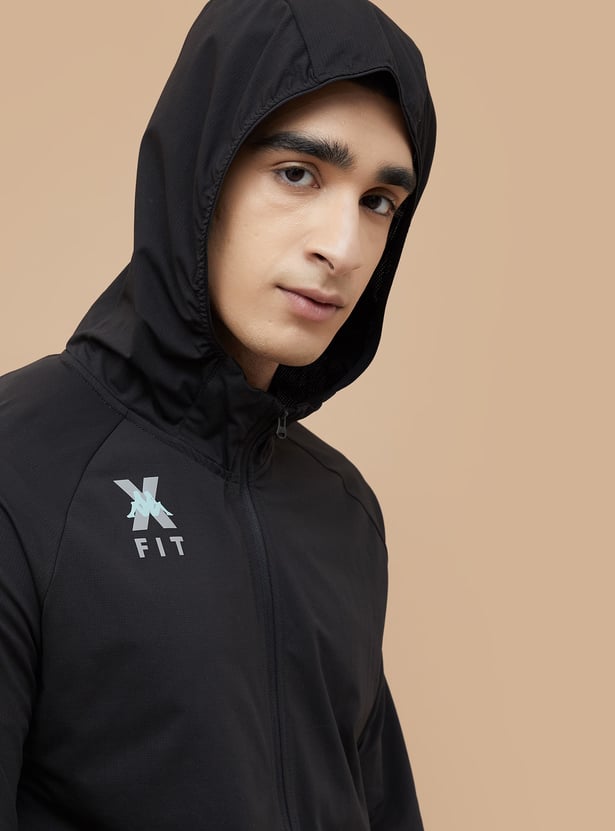 KAPPA Textured Hooded Sweatshirt