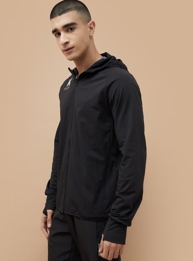 KAPPA Textured Hooded Sweatshirt