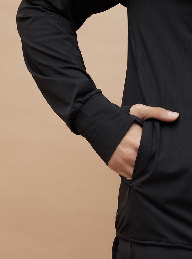 KAPPA Textured Hooded Sweatshirt