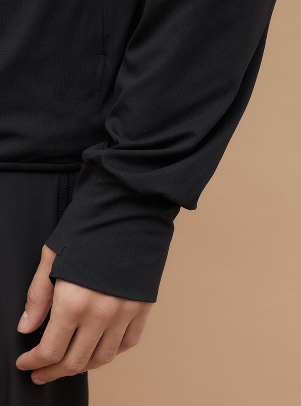 KAPPA Textured Hooded Sweatshirt