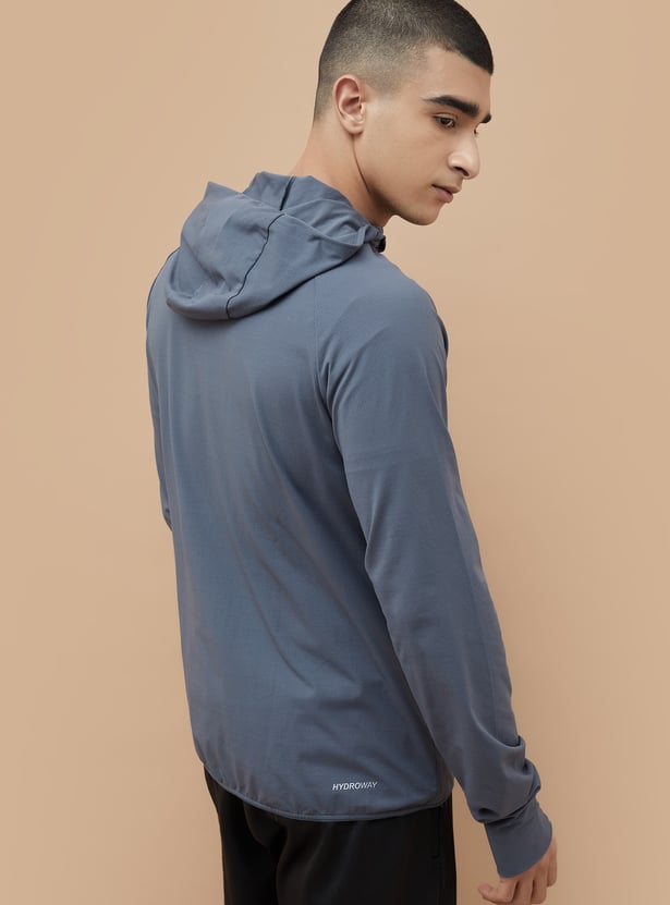 KAPPA Textured Hooded Sweatshirt