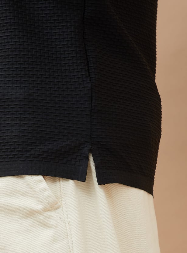 BOSSINI Textured Polo T-shirt