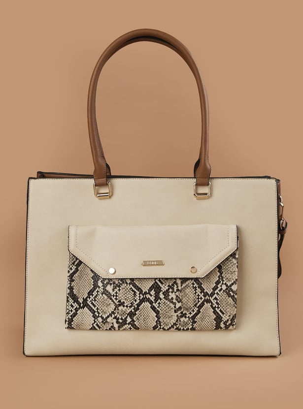 CODE Colourblocked Shoulder Bag