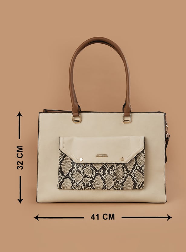 CODE Colourblocked Shoulder Bag