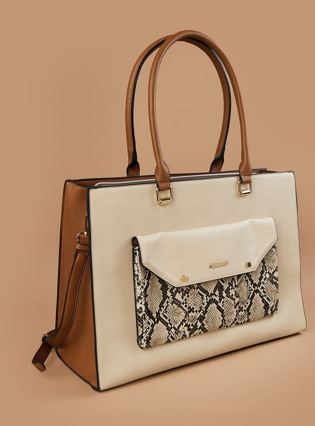 CODE Colourblocked Shoulder Bag