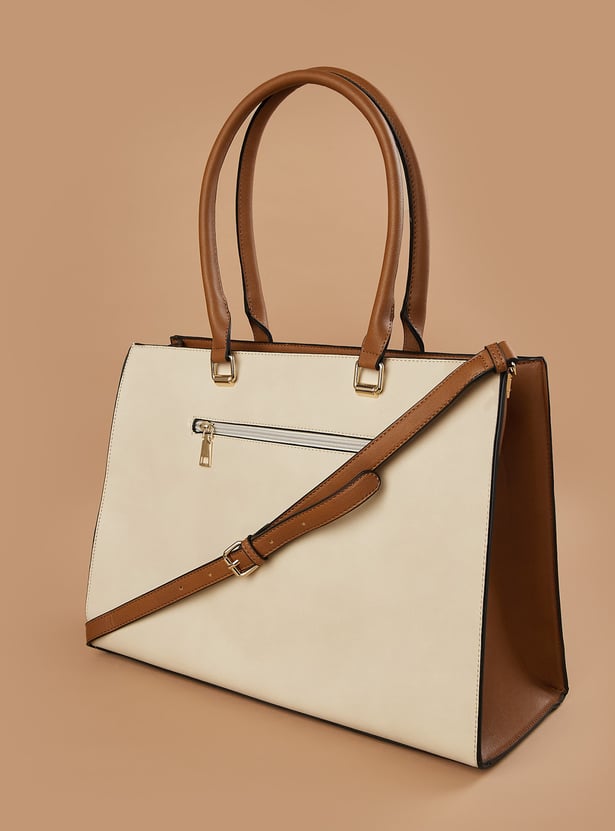 CODE Colourblocked Shoulder Bag