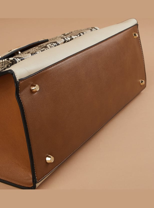 CODE Colourblocked Shoulder Bag