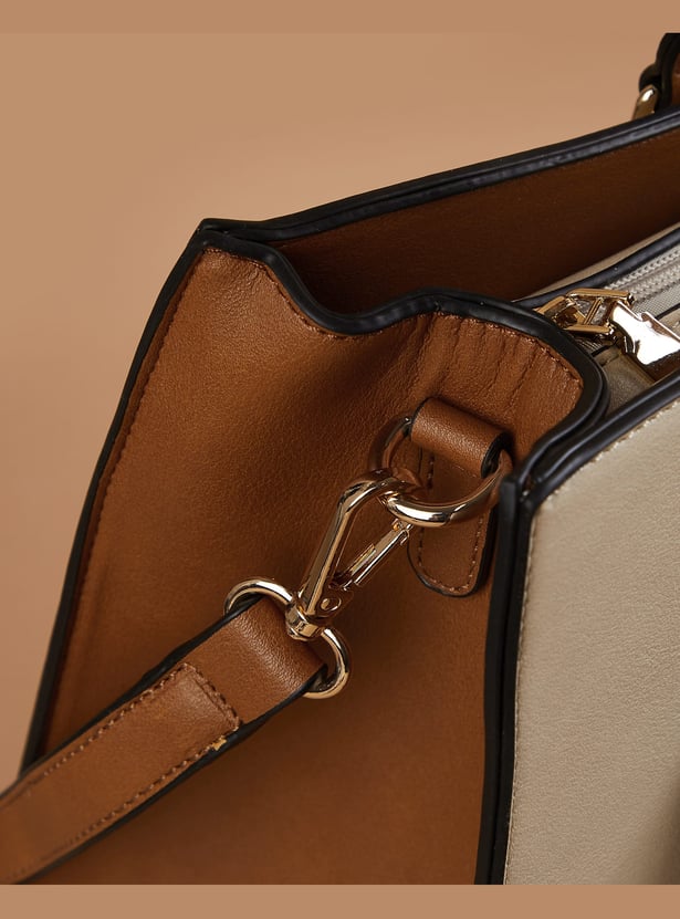 CODE Colourblocked Shoulder Bag