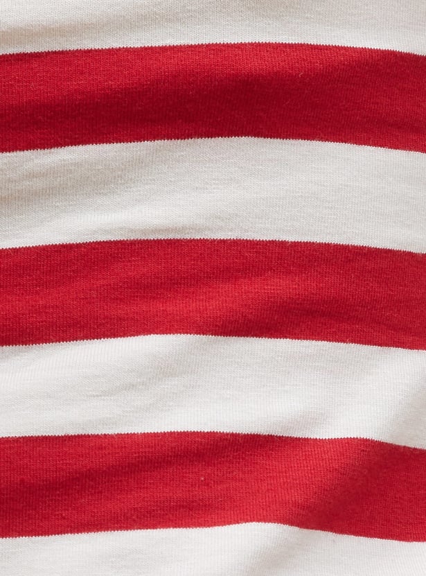 KAPPA Striped Halter Neck Crop T-shirt
