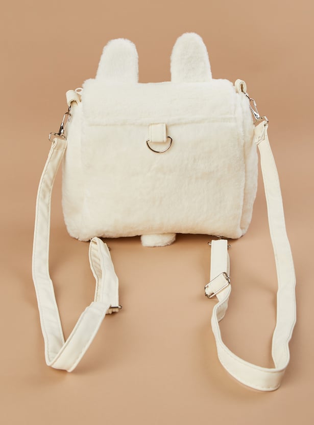 GINGER Girls Fuzzy Kitty Backpack