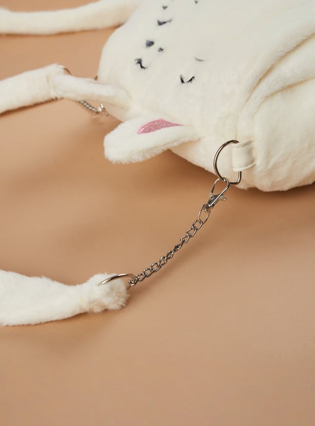 GINGER Girls Fuzzy Kitty Backpack