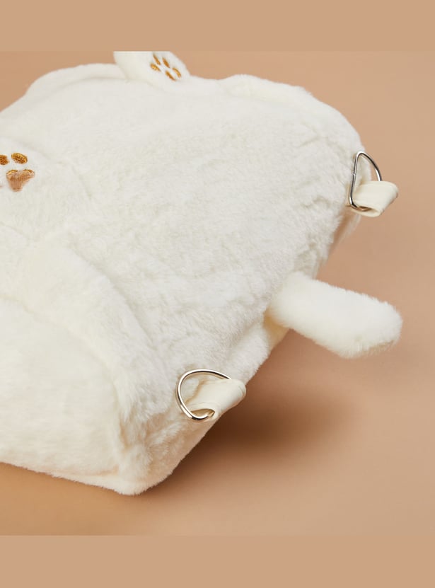 GINGER Girls Fuzzy Kitty Backpack